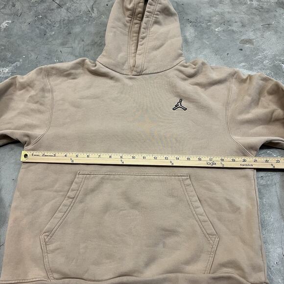 Nike Jordan Essentials Fleece Pullover Hoodie Hemp Tan Men’s Medium DA9818-245 - Picture 5 of 10